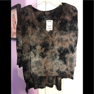 Tie Dyed High Low Top